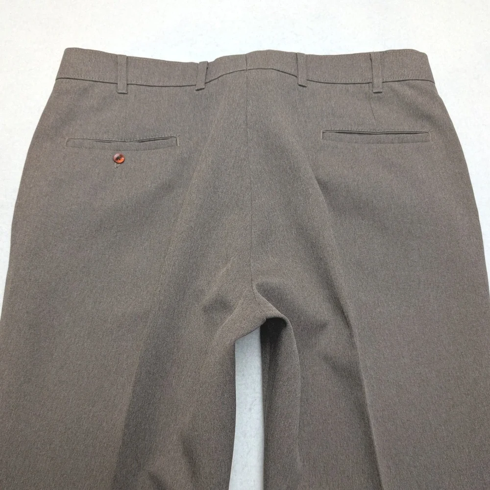 Vintage Levis Action Slacks Mens 36x32 Taupe Sta-Prest Straight Leg Trousers